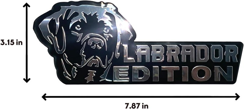 Queenik Dog Edition 3D Car Badge, Laser Cutting Metal Emblem, Cute Dogs Decals (Labrador) - Image 4